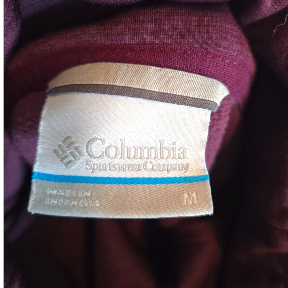 Columbia | Rosemount Station Purple Cowl Neck Pullover | Size M - Picture 4 of 6